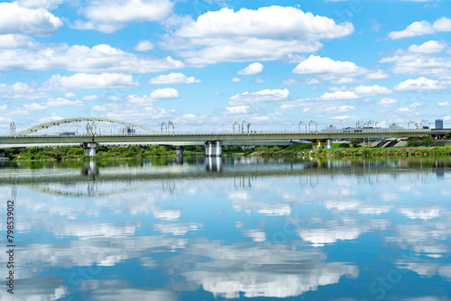 登戸，和泉多摩川からの多摩川の風景 © EISAKU SHIRAYAMA
