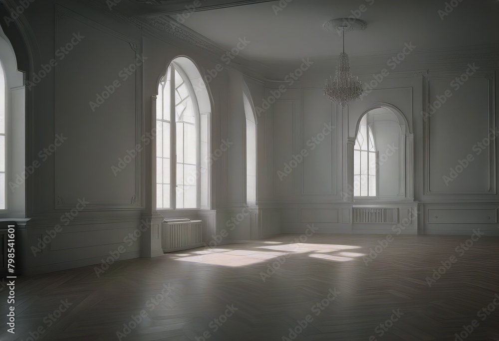 Fototapeta premium white interior empty