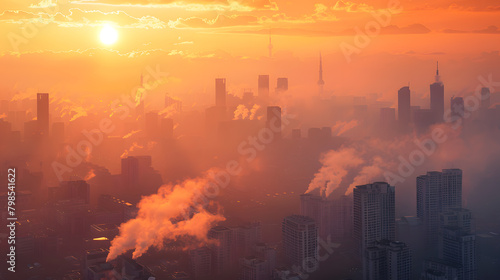Air Quality Crisis and the Environmental Impact of Fossil Fuel Emissions © diowcnx