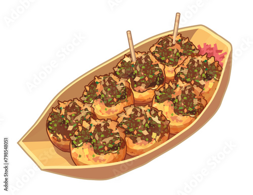 たこ焼きのイラスト