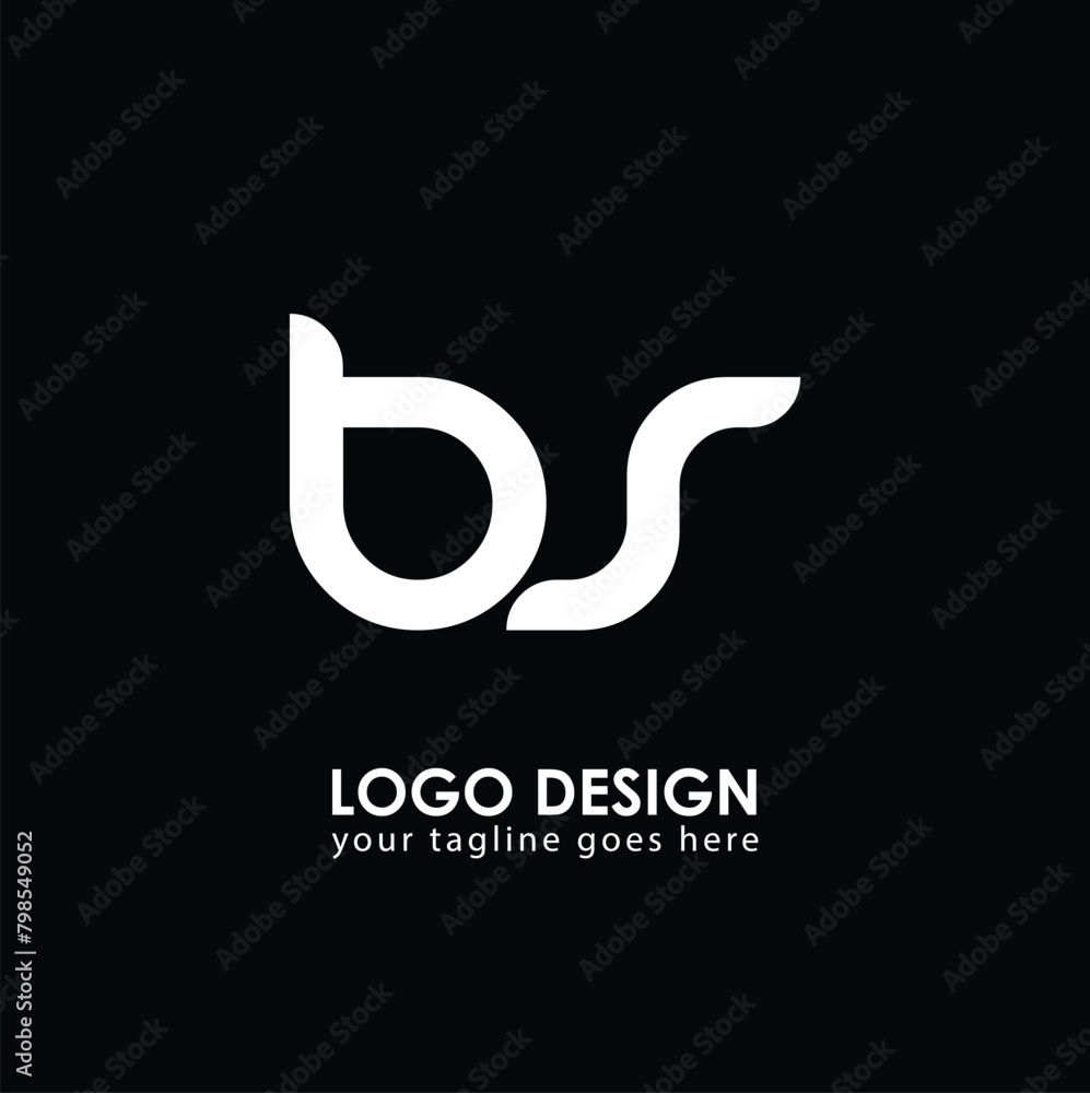 BS BS Logo Design, Creative Minimal Letter BS BS Monogram BS BS Logo Design, Creative Minimal Letter BS BS Monogram