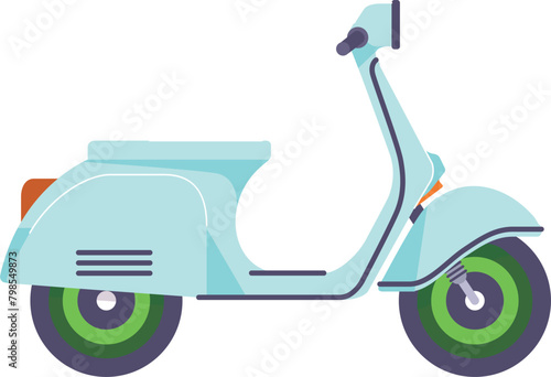 Abstract Scooter Illustration