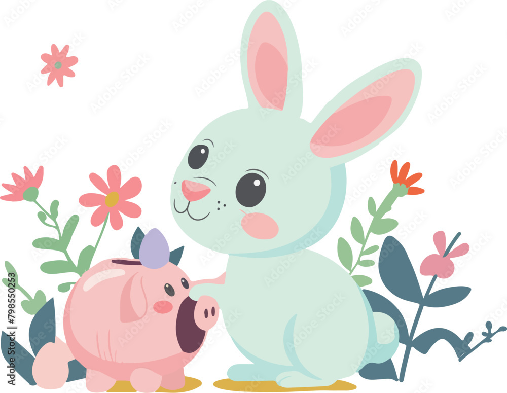 Bunny and Piglet Friends Bunny and Piglet Friends
