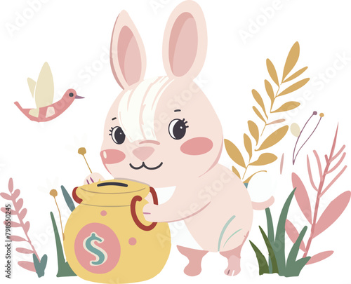 Bunny and Piglet Friends