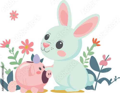Bunny and Piglet Friends