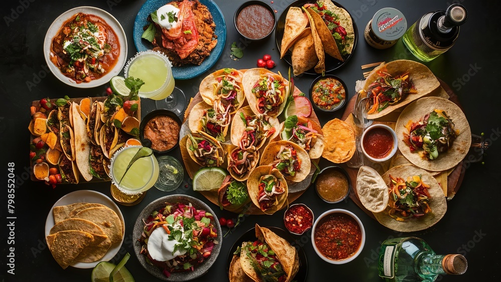 Fototapeta premium Delicious Mexican Food for Festival Celebrations