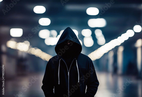 'hoodie black spy image composite studio space hand background quarter beanie zip casual attire three against virus down technology computing disguise stealing standing clothing security'