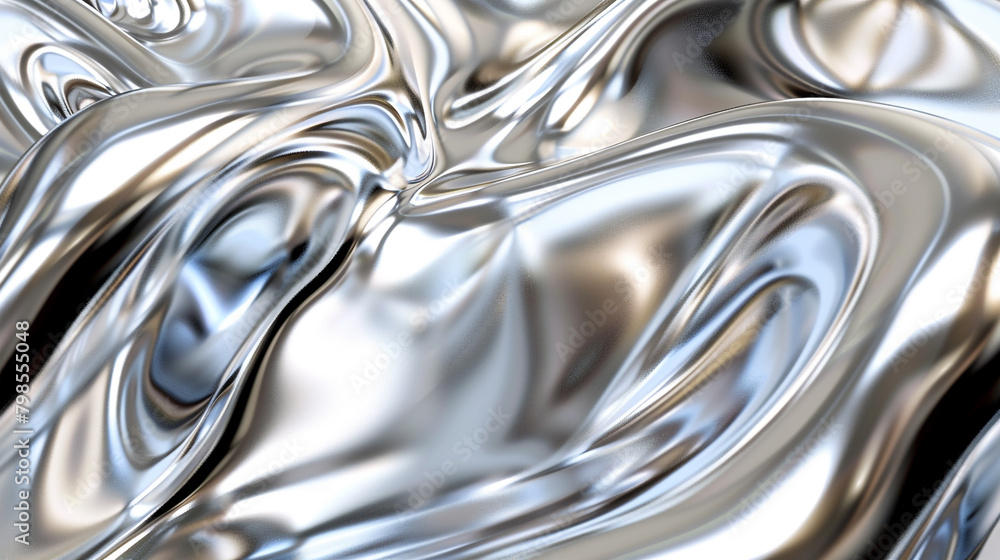 Silver Platinum Fluid Smooth Abstract Silver Platinum Fluid Smooth Abstract