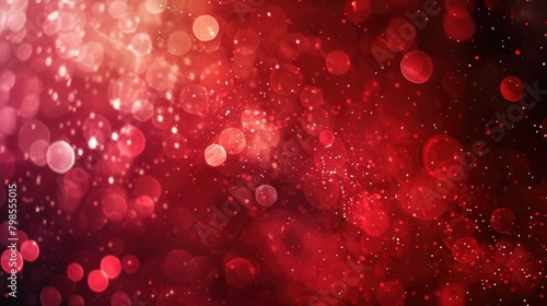 Shiny red backdrop with abstract splashes