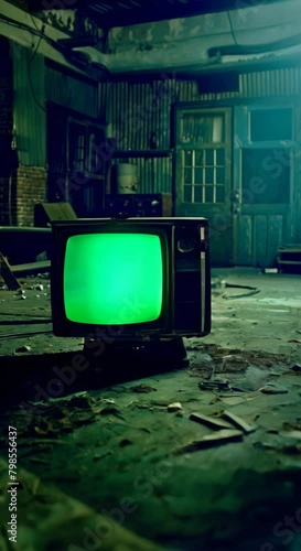 TV with green screen