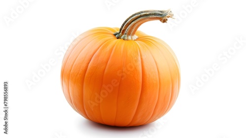 pumpkins on a white background  Pumpkins isolated on white with clipping path ai generated 