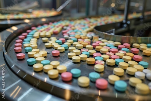 Tablet coating process in a revolving pan under controlled conditions photo