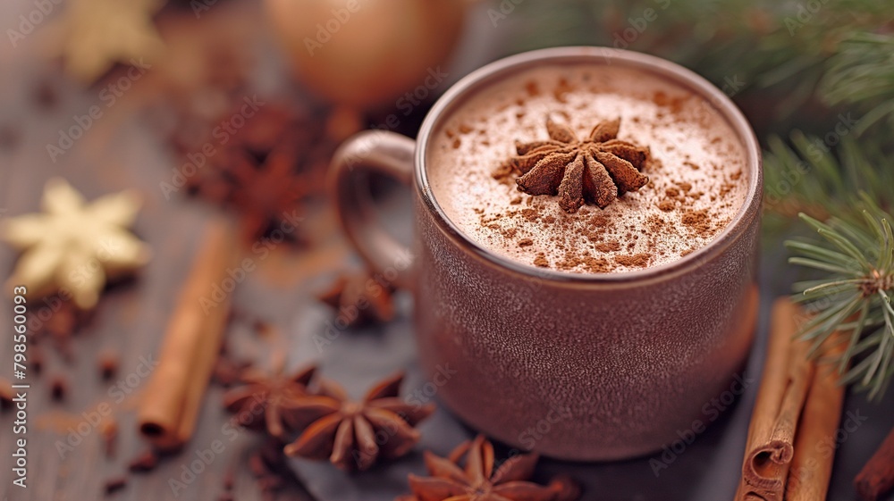 Warm chocolate infused with seasonal spices. Warm chocolate infused with seasonal spices.