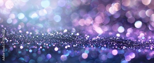 abstract glitter silver, purple, blue lights background. de-focused