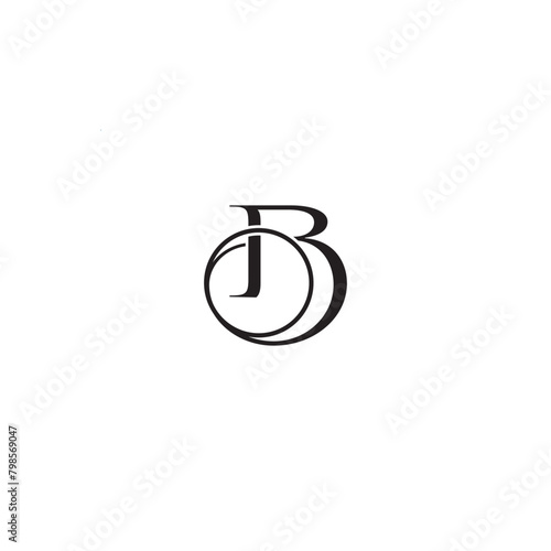 bo letter logo BO B and O initial letter logo templates 