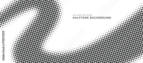 Halftone background calming rhythms flowing dynamic vector design template elements
