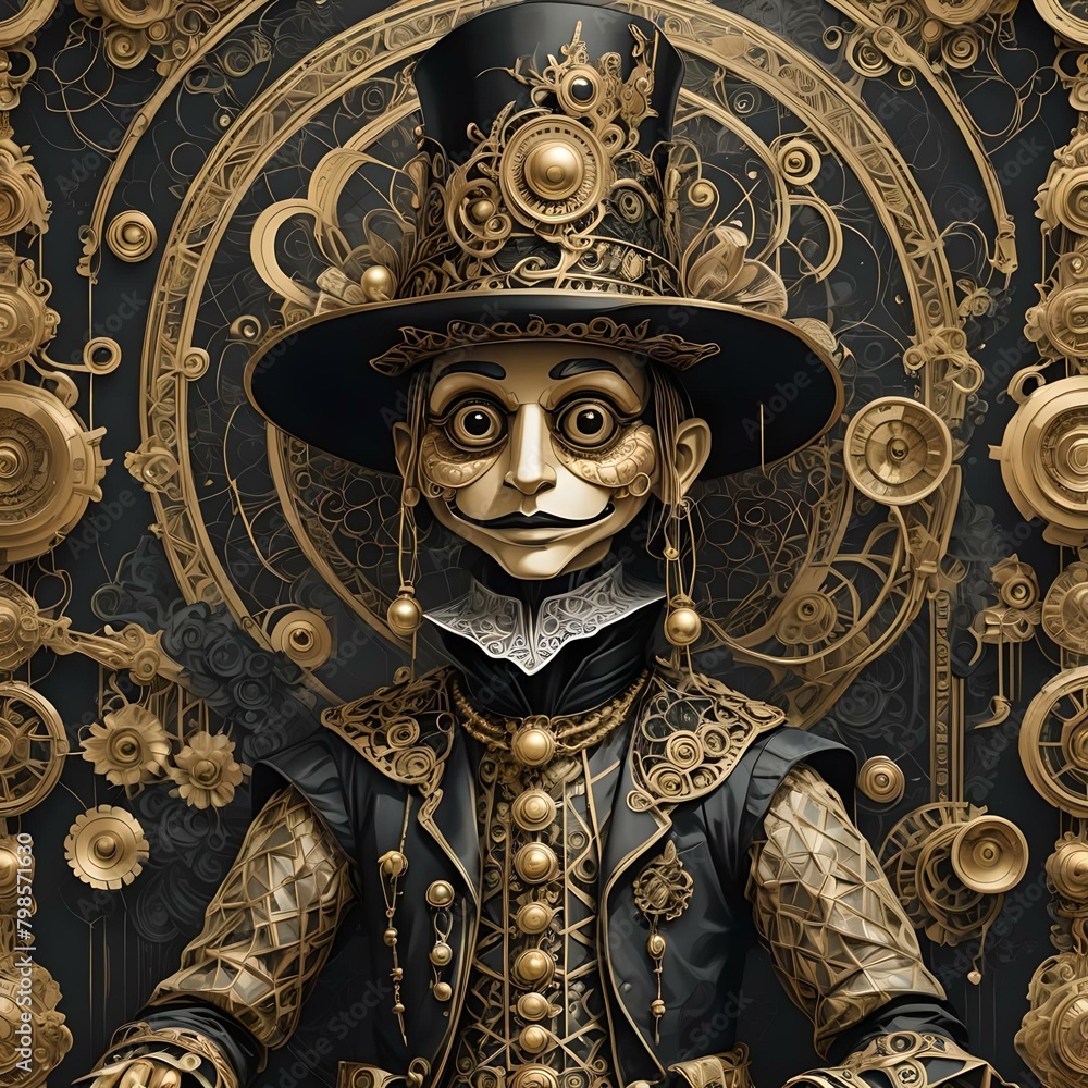 Fototapeta premium The Puppet with Hat 1