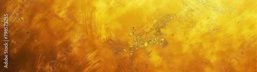 Abstract Yellow Gold Grunge Background Texture Banner