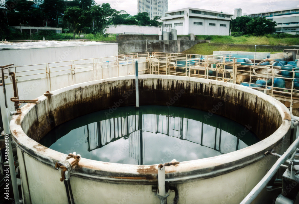 treatment water Malaysia Sewage plant Kuala Indah tank Lumpur October Construction Pool Factory Industry Environment Recycle Engineering Urban Ecology Air Biology