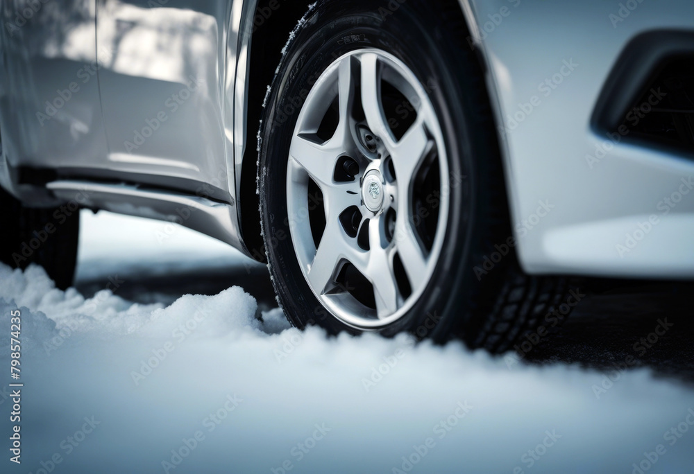 winter tire road car snow tires detail slippery background wheel drive ice safety cold travel danger vehicle white speed transport track auto frost