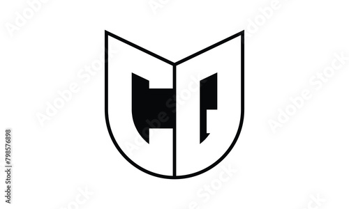 CQ initial letter bat icon gaming logo design vector template. batman logo, sports logo, monogram, polygon, war game, symbol, playing logo, abstract, fighting, typography, icon, minimal, wings, battle