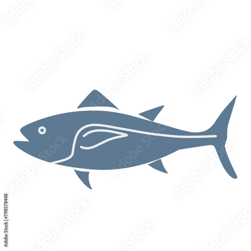 fish logo icon outline © Micin