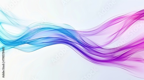 Dynamic abstract waves in iridescent shades of turquoise and magenta © rachmat