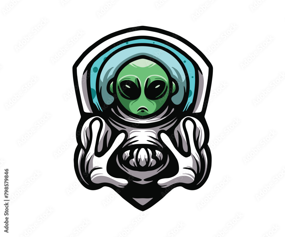illustration vector of an alien sports vector icon cartoon style illustration vector of an alien sports vector icon cartoon style