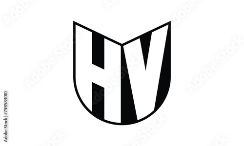 HV initial letter bat icon gaming logo design vector template. batman logo, sports logo, monogram, polygon, war game, symbol, playing logo, abstract, fighting, typography, icon, minimal, wings, battle