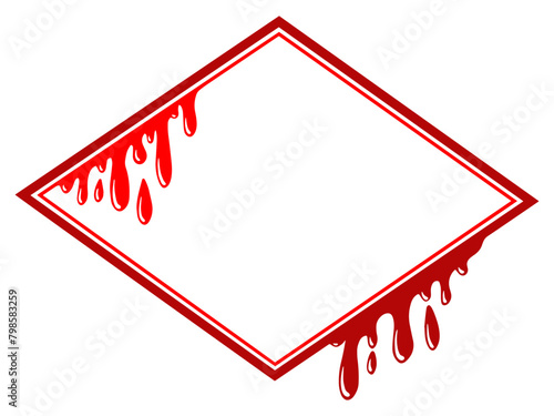 Halloween Background with Bloody Frame
