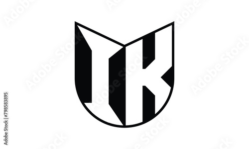 IK initial letter bat icon gaming logo design vector template. batman logo, sports logo, monogram, polygon, war game, symbol, playing logo, abstract, fighting, typography, icon, minimal, wings, battle