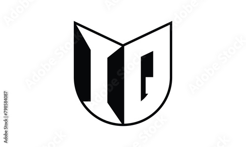 IQ initial letter bat icon gaming logo design vector template. batman logo, sports logo, monogram, polygon, war game, symbol, playing logo, abstract, fighting, typography, icon, minimal, wings, battle