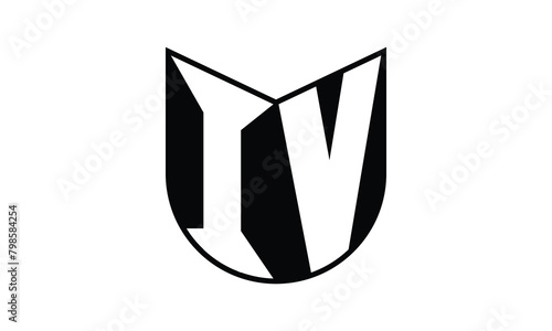 IV initial letter bat icon gaming logo design vector template. batman logo, sports logo, monogram, polygon, war game, symbol, playing logo, abstract, fighting, typography, icon, minimal, wings, battle