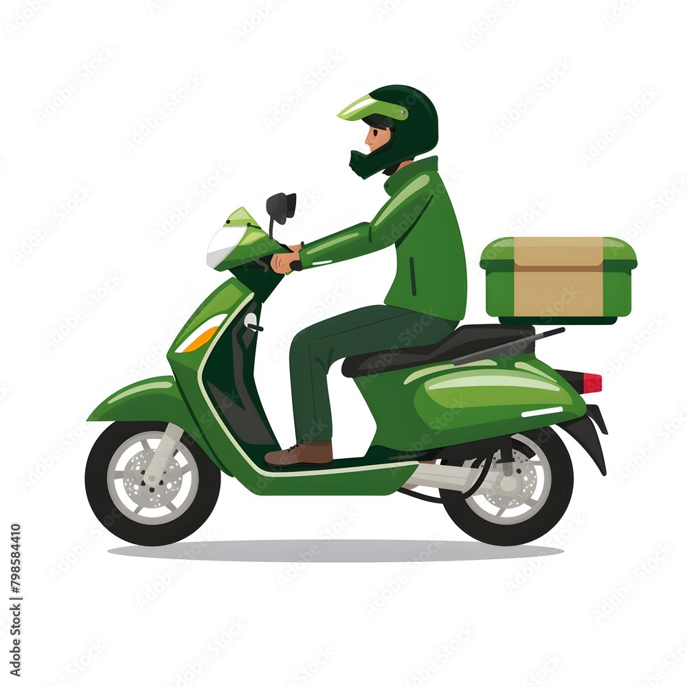 Delivery on motorbike Delivery on motorbike