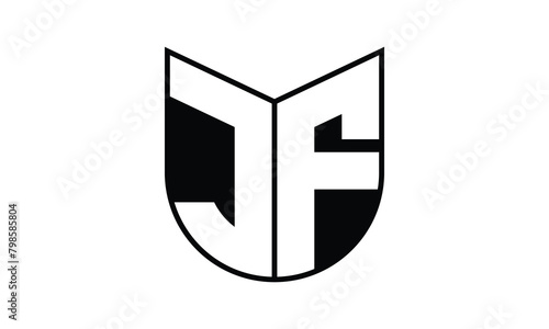 JF initial letter bat icon gaming logo design vector template. batman logo, sports logo, monogram, polygon, war game, symbol, playing logo, abstract, fighting, typography, icon, minimal, wings, battle
