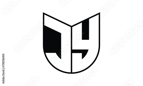 JY initial letter bat icon gaming logo design vector template. batman logo, sports logo, monogram, polygon, war game, symbol, playing logo, abstract, fighting, typography, icon, minimal, wings, battle