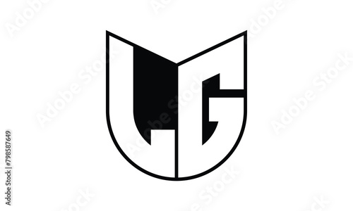 LG initial letter bat icon gaming logo design vector template. batman logo, sports logo, monogram, polygon, war game, symbol, playing logo, abstract, fighting, typography, icon, minimal, wings, battle