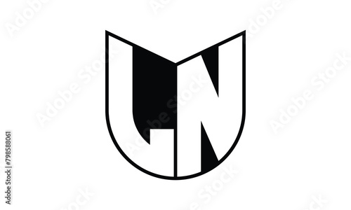 LN initial letter bat icon gaming logo design vector template. batman logo, sports logo, monogram, polygon, war game, symbol, playing logo, abstract, fighting, typography, icon, minimal, wings, battle