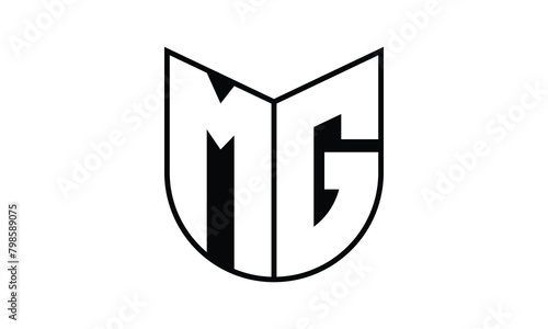 MG initial letter bat icon gaming logo design vector template. batman logo, sports logo, monogram, polygon, war game, symbol, playing logo, abstract, fighting, typography, icon, minimal, wings, battle