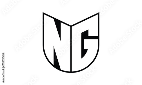 NG initial letter bat icon gaming logo design vector template. batman logo, sports logo, monogram, polygon, war game, symbol, playing logo, abstract, fighting, typography, icon, minimal, wings, battle