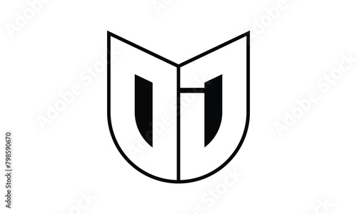 OD initial letter bat icon gaming logo design vector template. batman logo, sports logo, monogram, polygon, war game, symbol, playing logo, abstract, fighting, typography, icon, minimal, wings, battle