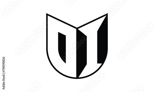 OI initial letter bat icon gaming logo design vector template. batman logo, sports logo, monogram, polygon, war game, symbol, playing logo, abstract, fighting, typography, icon, minimal, wings, battle