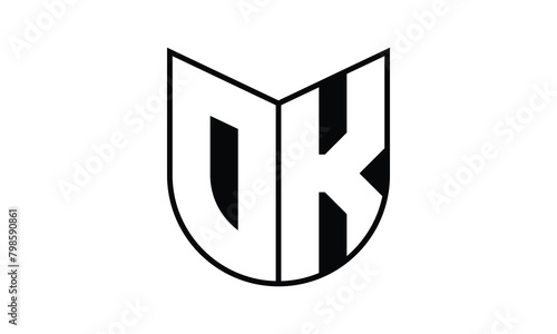 OK initial letter bat icon gaming logo design vector template. batman logo, sports logo, monogram, polygon, war game, symbol, playing logo, abstract, fighting, typography, icon, minimal, wings, battle