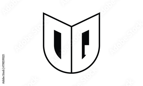 OQ initial letter bat icon gaming logo design vector template. batman logo, sports logo, monogram, polygon, war game, symbol, playing logo, abstract, fighting, typography, icon, minimal, wings, battle