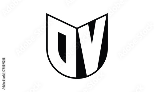 OV initial letter bat icon gaming logo design vector template. batman logo, sports logo, monogram, polygon, war game, symbol, playing logo, abstract, fighting, typography, icon, minimal, wings, battle
