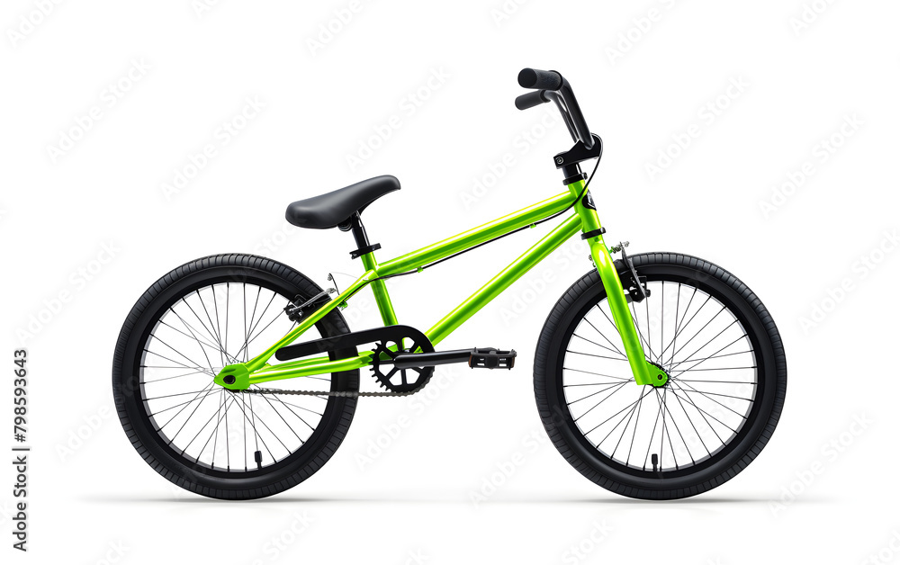 Isolated Stunt Peg Bike on white background.