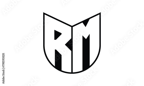 RM initial letter bat icon gaming logo design vector template. batman logo, sports logo, monogram, polygon, war game, symbol, playing logo, abstract, fighting, typography, icon, minimal, wings, battle