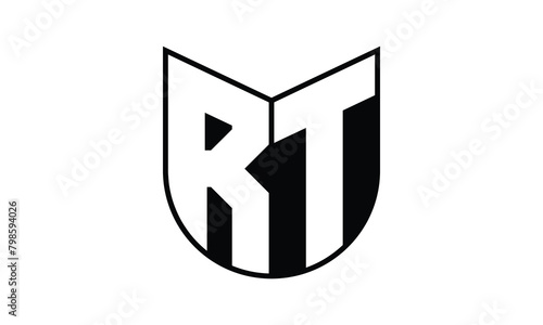 RT initial letter bat icon gaming logo design vector template. batman logo, sports logo, monogram, polygon, war game, symbol, playing logo, abstract, fighting, typography, icon, minimal, wings, battle