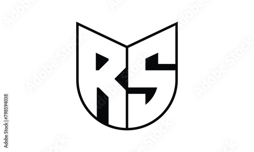 RS initial letter bat icon gaming logo design vector template. batman logo, sports logo, monogram, polygon, war game, symbol, playing logo, abstract, fighting, typography, icon, minimal, wings, battle