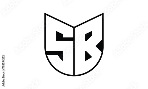 SB initial letter bat icon gaming logo design vector template. batman logo, sports logo, monogram, polygon, war game, symbol, playing logo, abstract, fighting, typography, icon, minimal, wings, battle